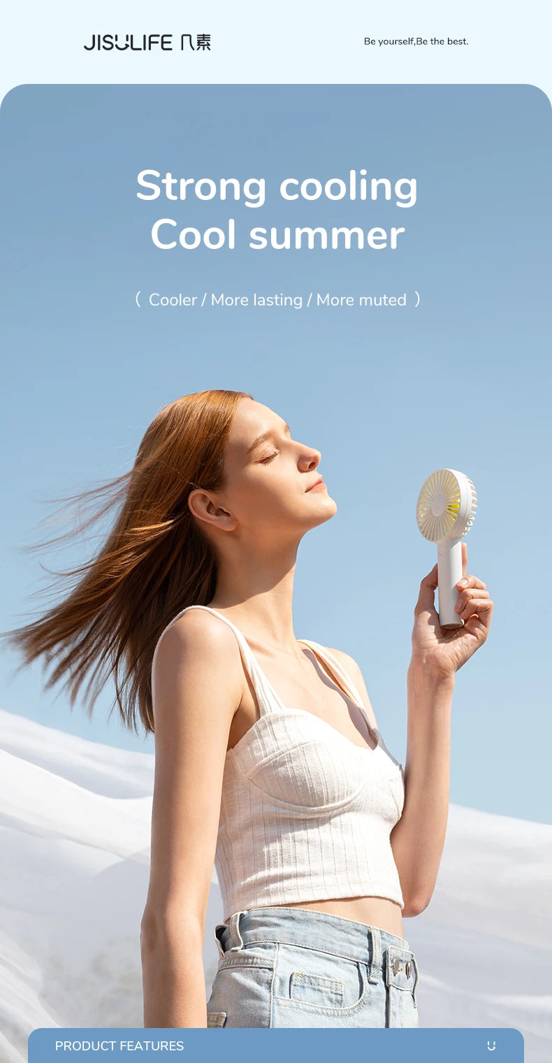 Mini Strong Wind Handheld Fan Portable