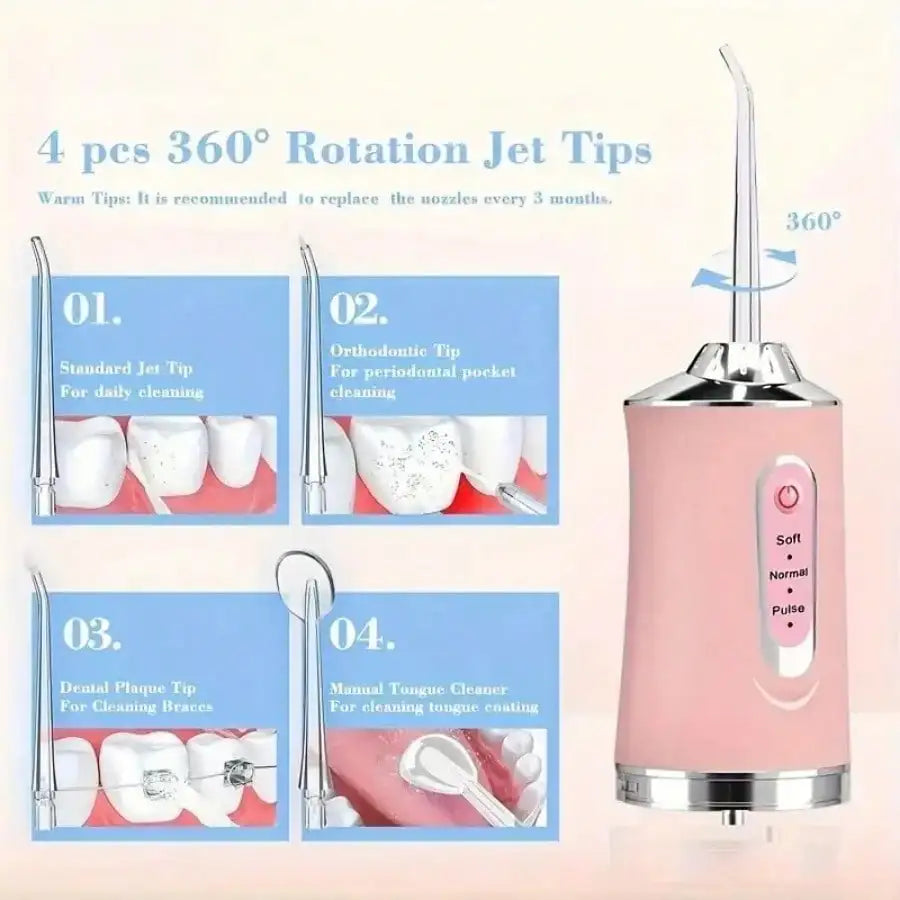 Portable Oral Irrigator Water Flosser Dental Water Jet