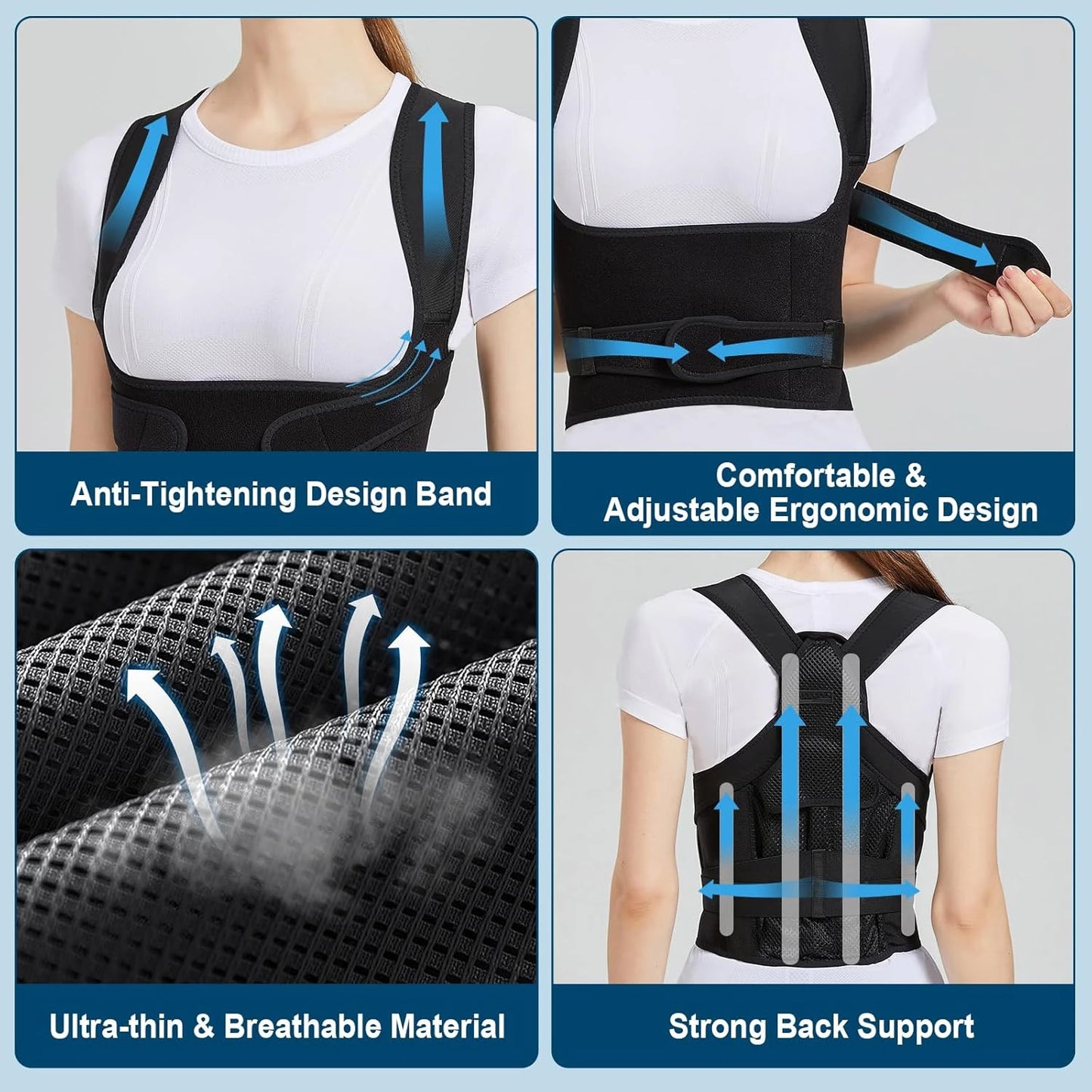 Back Brace Posture Corrector for Women and Men