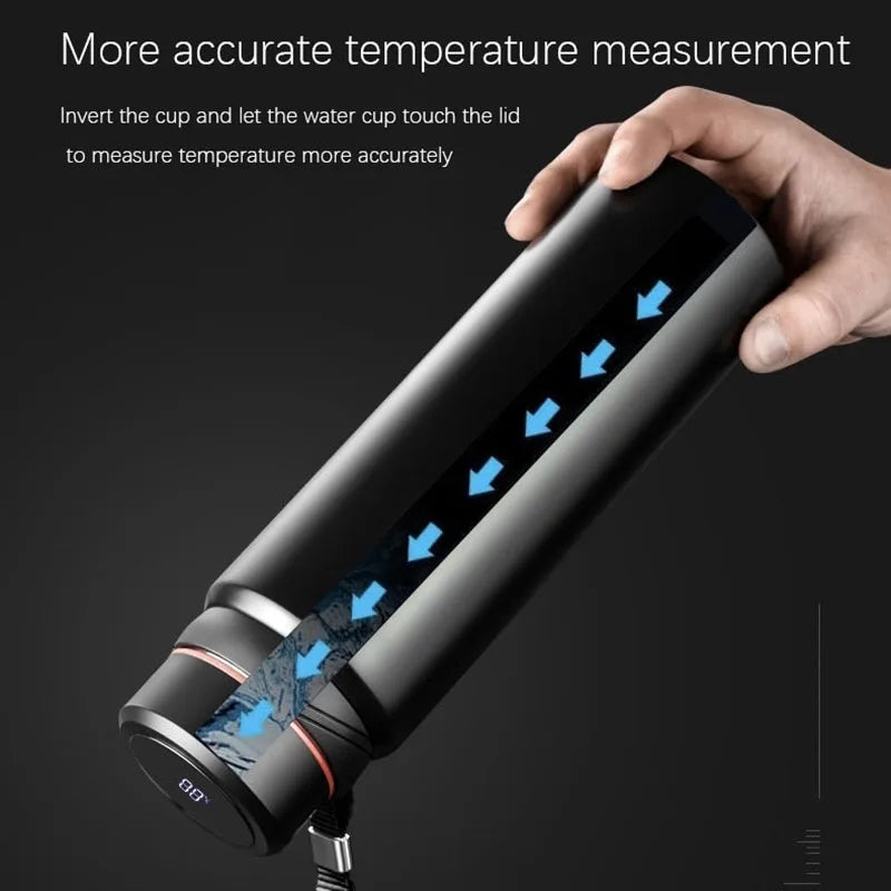 Smart Stainless Steel Thermos Water Bottle Temperature