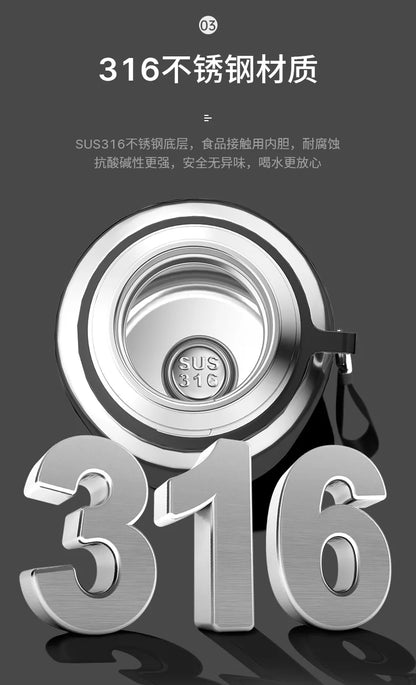 Smart Stainless Steel Thermos Water Bottle Temperature