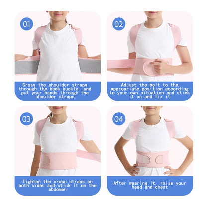 Children Back Posture Corrector Compression Shoulder Back