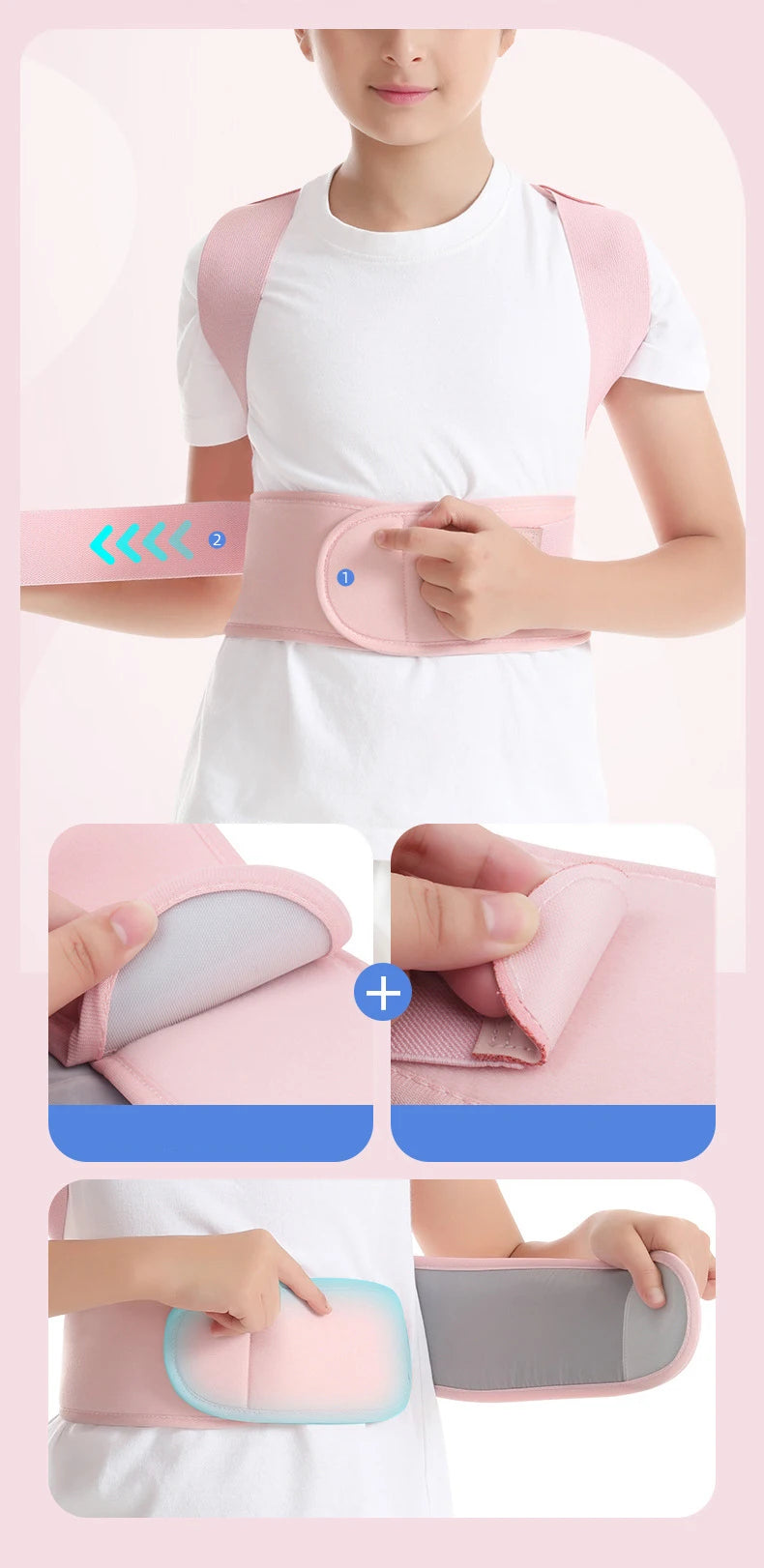 Children Back Posture Corrector Compression Shoulder Back