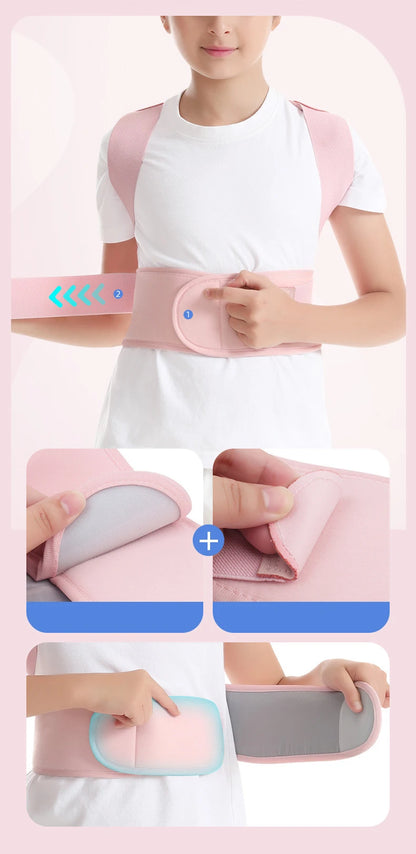 Children Back Posture Corrector Compression Shoulder Back