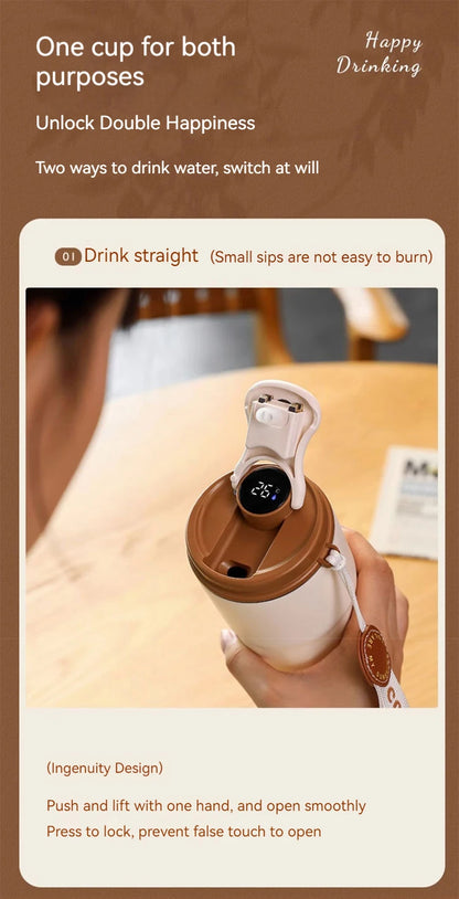 Stainless Steel Thermo Water Bottle LED Temperature Display