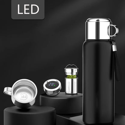 Smart Stainless Steel Thermos Water Bottle Temperature