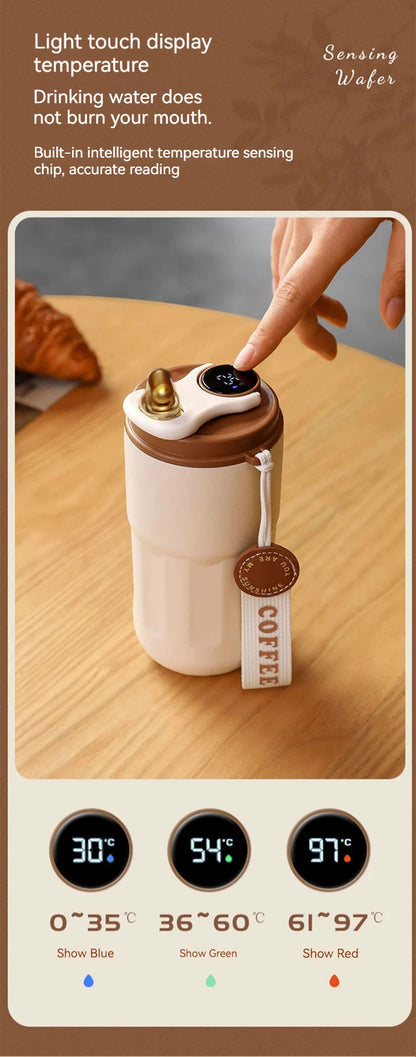 Stainless Steel Thermo Water Bottle LED Temperature Display