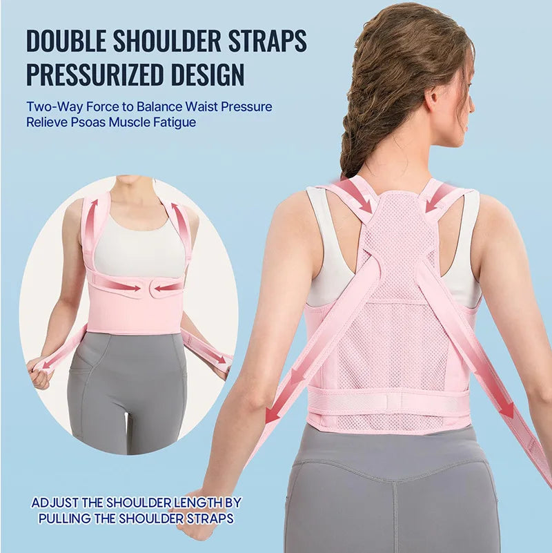 Back Brace and Posture Corrector for Women and Men