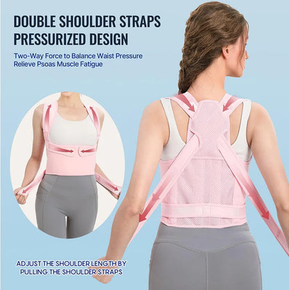 Back Brace and Posture Corrector for Women and Men