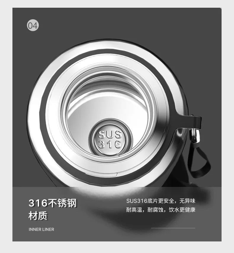 Smart Stainless Steel Thermos Water Bottle Temperature