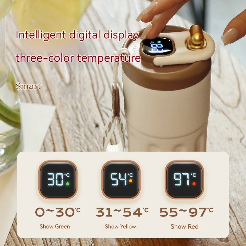 Stainless Steel Thermo Water Bottle LED Temperature Display
