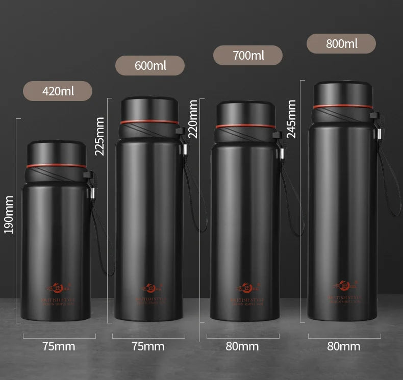 Smart Stainless Steel Thermos Water Bottle Temperature