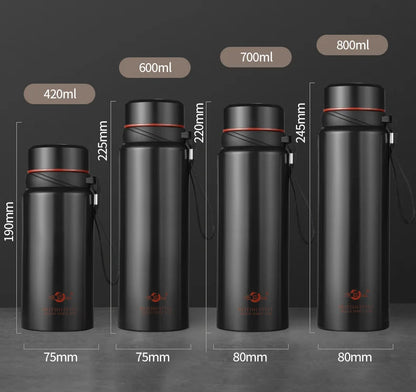 Smart Stainless Steel Thermos Water Bottle Temperature