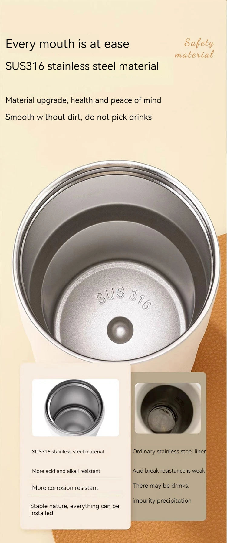 Stainless Steel Thermo Water Bottle LED Temperature Display