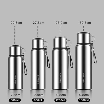 Smart Stainless Steel Thermos Water Bottle Temperature