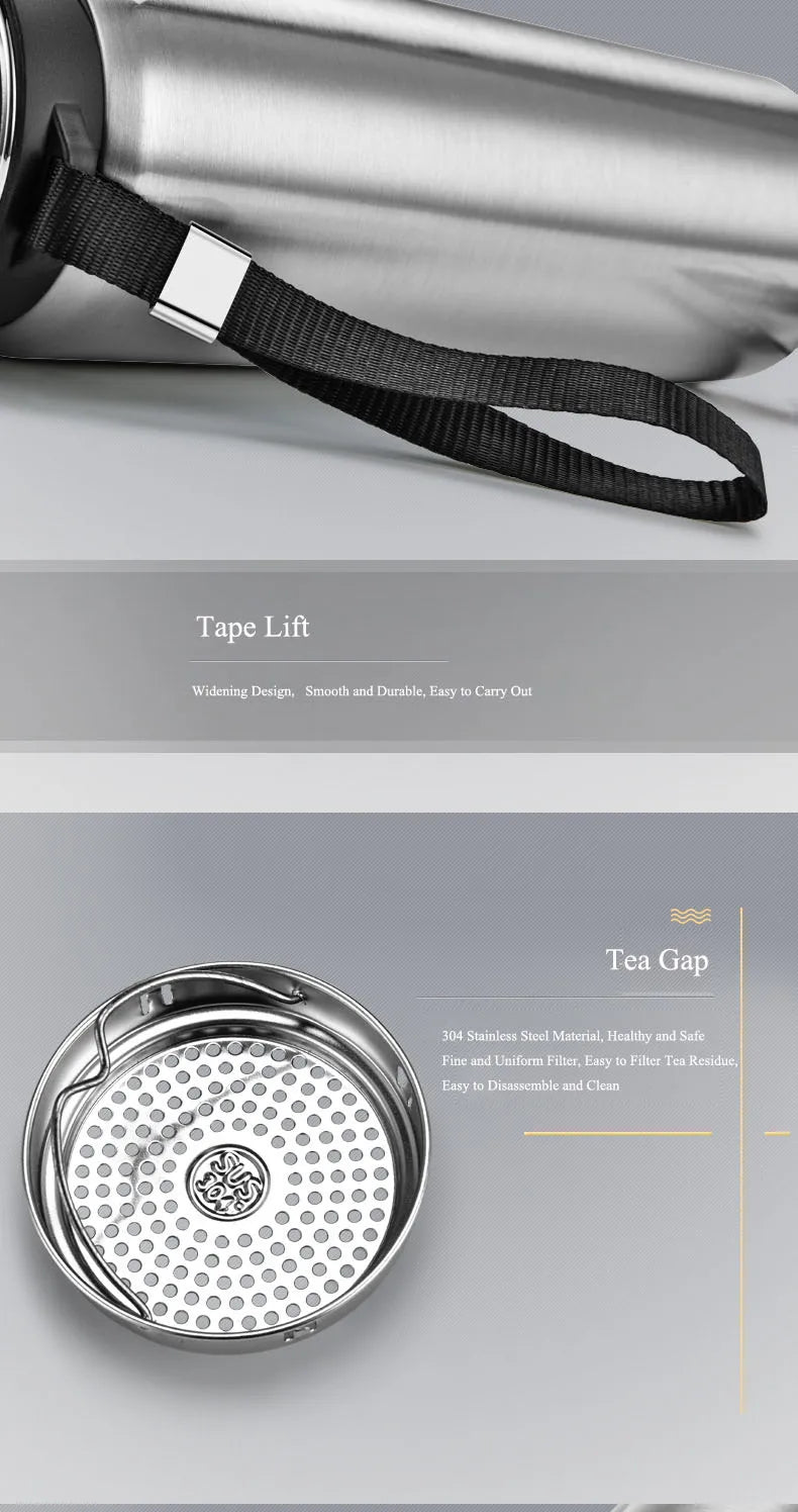 Smart Stainless Steel Thermos Water Bottle Temperature