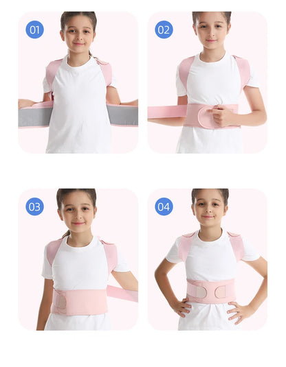 Children Back Posture Corrector Compression Shoulder Back